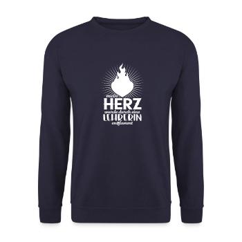 Amoureux du professeur mon cœur Chers enseignants, chers enseignants - Sweat-shirt Unisexe - marine - Devant - Alina (178cm) & Michal (187cm)