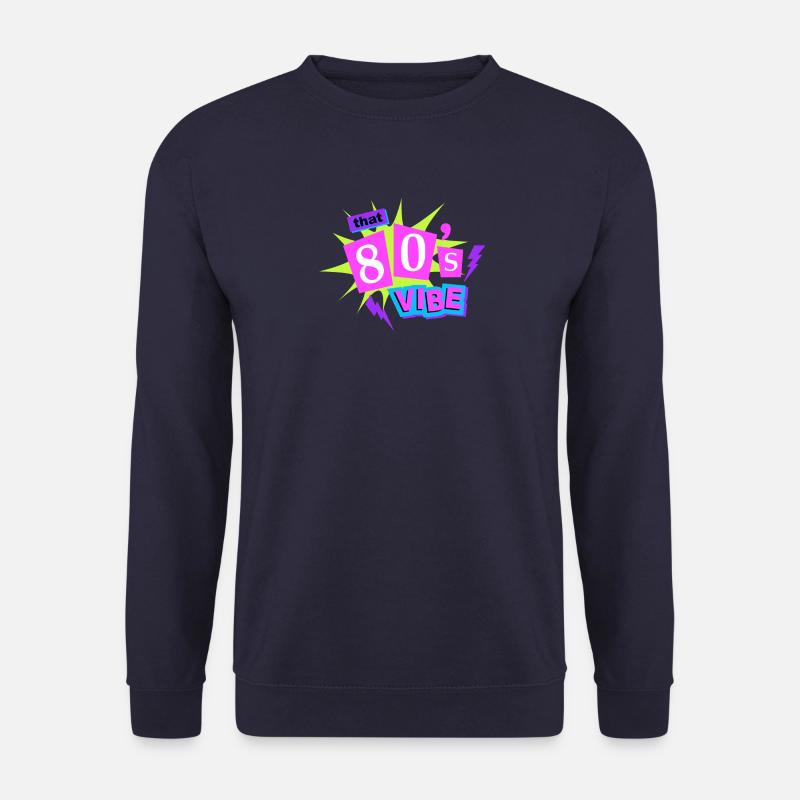 80er Vibe Retro Neonreklame - Unisex Pullover - Navy
