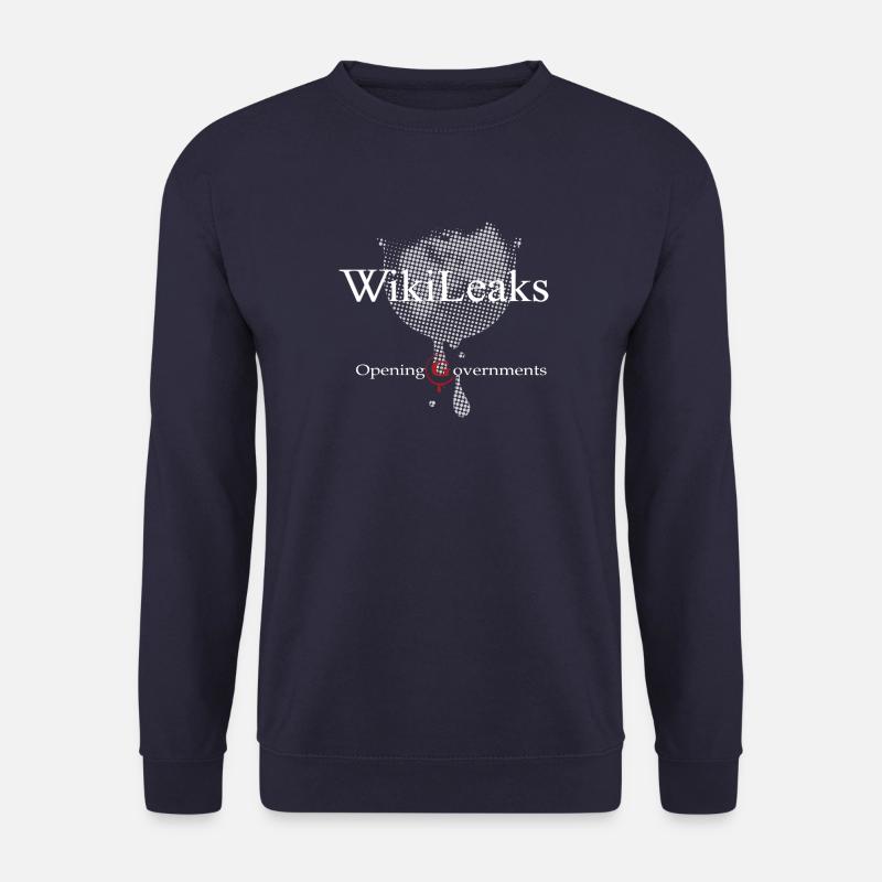 WikiLeaks - Opening Governments - Unisex Sweatshirt - navy