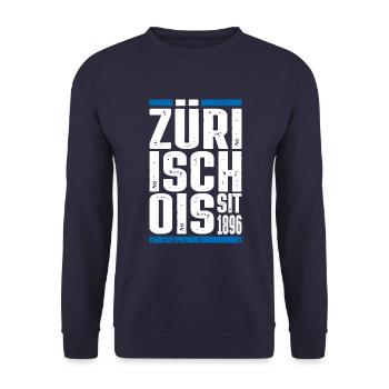 Züri isch öis - Unisex Pullover - Navy - Vorne - Alina (178cm) & Michal (187cm)