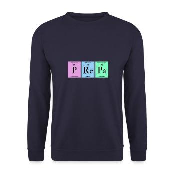 PREPA - Sweat-shirt Unisexe - marine - Devant - Alina (178cm) & Michal (187cm)