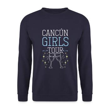 Cancun Girls Tour - Sweat-shirt Unisexe - marine - Devant - Alina (178cm) & Michal (187cm)
