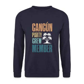 Cancun Party Crew - Unisex Pullover - Navy - Vorne - Alina (178cm) & Michal (187cm)
