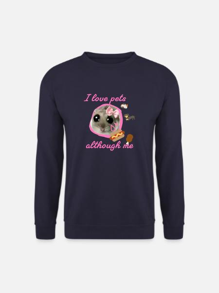 Hamster, Fastfood ,Tiere,illustration - Unisex Pullover - Navy