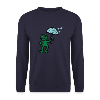 Weatherman - Rain - Sweat-shirt Unisexe - marine - Devant - Alina (178cm) & Michal (187cm)