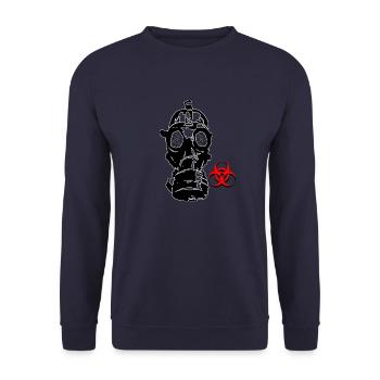 fuck the virus - Unisex Sweatshirt - navy - Front - Alina (178cm) & Michal (187cm)