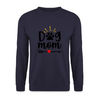 Maman chien - Sweat-shirt Unisexe - marine - Devant - Alina (178cm) & Michal (187cm)