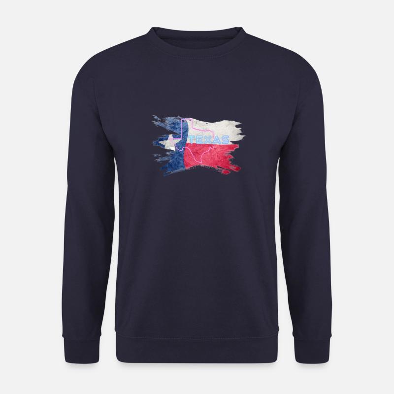 Texas, USA, - Unisex Pullover - Navy