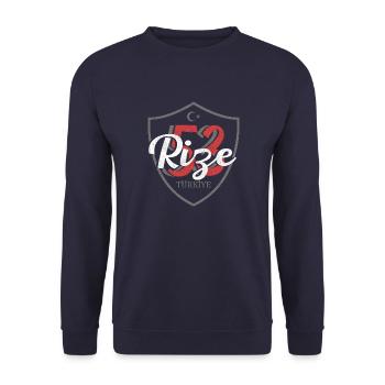 Rize - Sweat-shirt Unisexe - marine - Devant - Alina (178cm) & Michal (187cm)