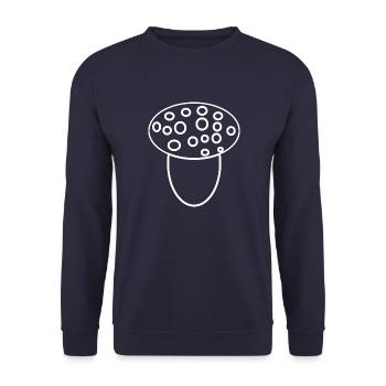 Champignon - Sweat-shirt Unisexe - marine - Devant - Alina (178cm) & Michal (187cm)
