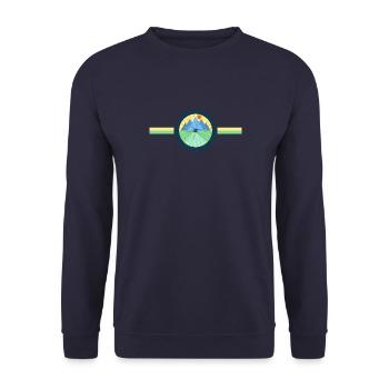 Gravel, VTT, passion vélo, cycliste - Sweat-shirt Unisexe - marine - Devant - Alina (178cm) & Michal (187cm)