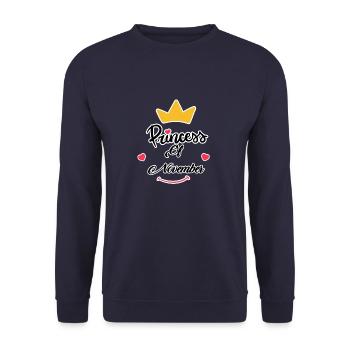 Prinzessin November - Unisex Pullover - Navy - Vorne - Alina (178cm) & Michal (187cm)