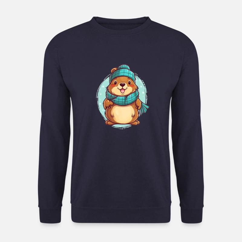 Gemütlicher Otter - Unisex Pullover - Navy