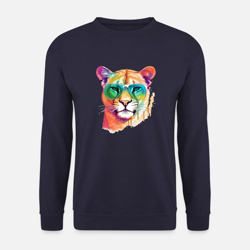 Pole the cougar - Unisex Sweatshirt - navy