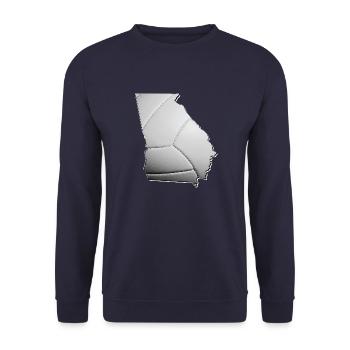 Georgia (USA) | real volleyball | Map - Unisex Sweatshirt - navy - Front - Alina (178cm) & Michal (187cm)