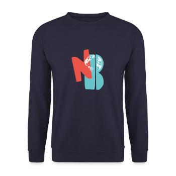 N O B - Sweat-shirt Unisexe - marine - Devant - Alina (178cm) & Michal (187cm)