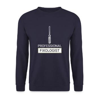 Artisan bricoleur Artisan Artisan Outil Construction - Sweat-shirt Unisexe - marine - Devant - Alina (178cm) & Michal (187cm)