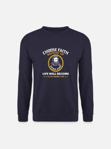 Choose Faith - Unisex Pullover - Navy
