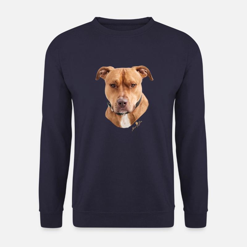 Americanstaffordshire-Terrier Braun - Unisex Pullover - Navy
