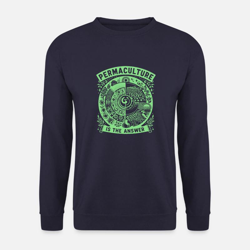 Permaculture Is The Answer - Unisex Pullover - Navy