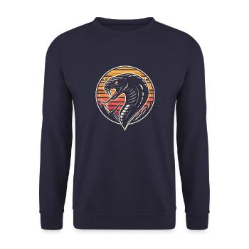 Cobra - Sweat-shirt Unisexe - marine - Devant - Alina (178cm) & Michal (187cm)