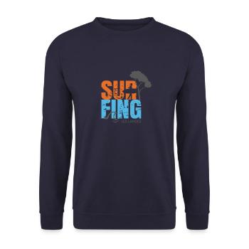 012c Surfing2 - Sweat-shirt Unisexe - marine - Devant - Alina (178cm) & Michal (187cm)