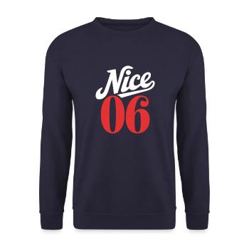 Nice 06 - Sweat-shirt Unisexe - marine - Devant - Alina (178cm) & Michal (187cm)