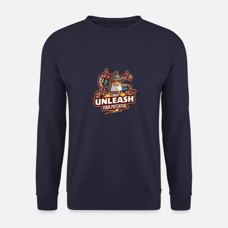 Linux entfesseln Sie Ihr Potenzial - Unisex Pullover - Navy