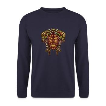 dämonische Joker - Unisex Pullover - Navy - Vorne - Alina (178cm) & Michal (187cm)