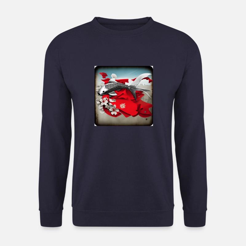 Koi karpfen,koi, karpfen,japanisch, kawaii - Unisex Pullover - Navy