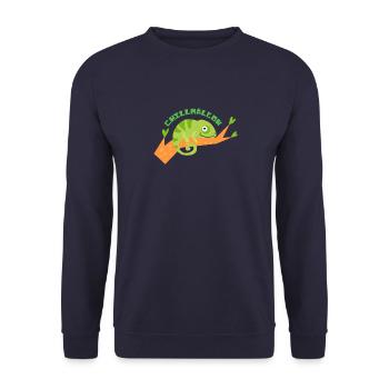 Chill Mäleon - Unisex Sweatshirt - navy - Front - Alina (178cm) & Michal (187cm)