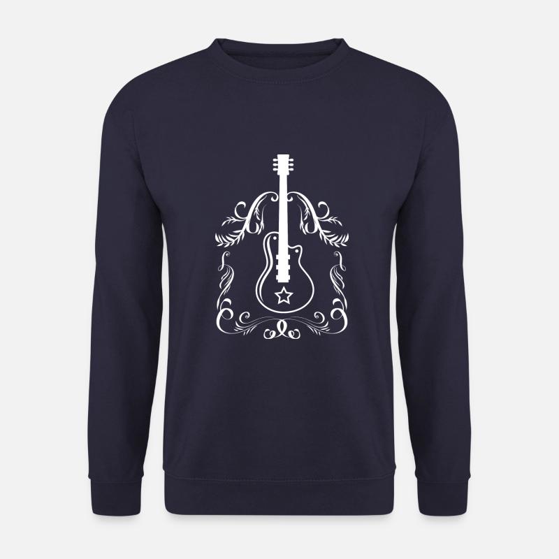 Klassische Vintage Gitarre - Guitar - Unisex Pullover - Navy