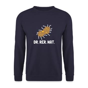 Bactérie Dr rer nat Promotion Biologe Biologie - Sweat-shirt Unisexe - marine - Devant - Alina (178cm) & Michal (187cm)