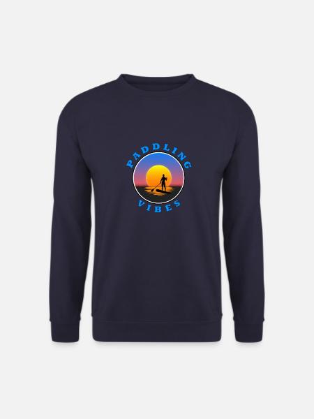 Paddling Vibes - Sun - Paddle Boarder - Unisex Sweatshirt - navy