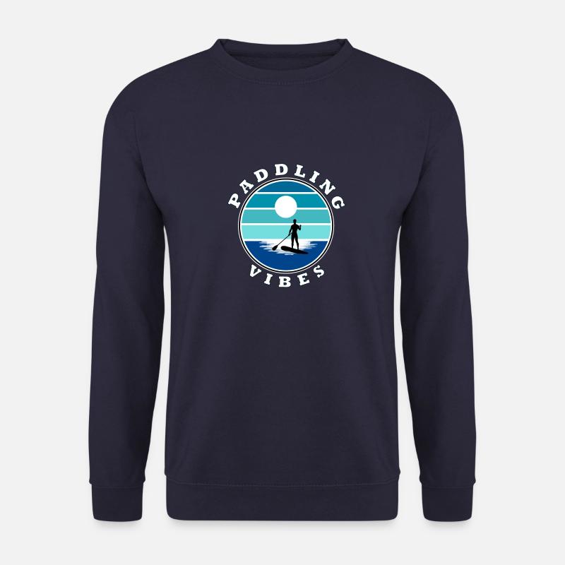 Paddling Vibes -retro- Paddle Boarder - Unisex Sweatshirt - navy