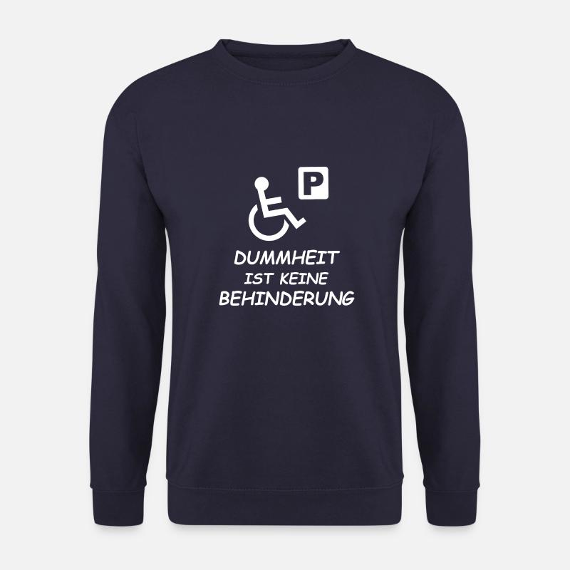 Rollstuhl Behindertenparkplatz - Unisex Pullover - Navy
