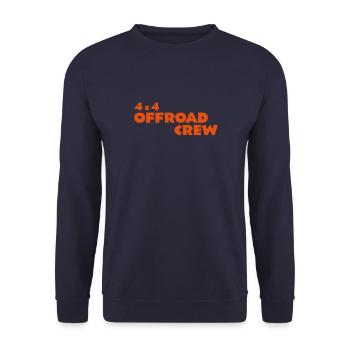 4x4 Offroad Crew Team-Shirt - Unisex Pullover - Navy - Vorne - Alina (178cm) & Michal (187cm)