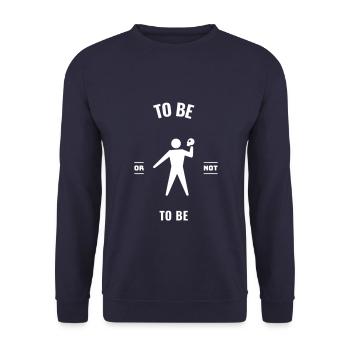 Hamlet William Shakespeare Theatre Literature - Unisex Sweatshirt - navy - Front - Alina (178cm) & Michal (187cm)