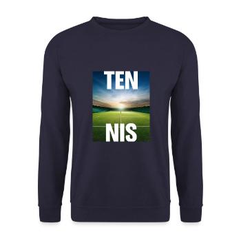 Tennis Grass Season - Unisex Pullover - Navy - Vorne - Alina (178cm) & Michal (187cm)