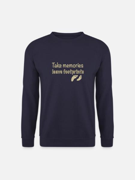 Take memories, leave footprints - Unisex Sweatshirt - navy