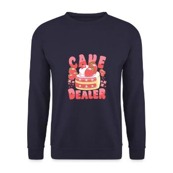 Cake Baker Cake Dealer Cupcake - Sweat-shirt Unisexe - marine - Devant - Alina (178cm) & Michal (187cm)