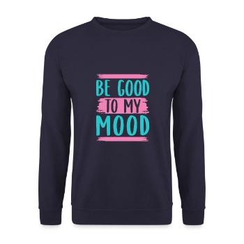 Yoga Be Good To My Mood Yoga Drôle - Sweat-shirt Unisexe - marine - Devant - Alina (178cm) & Michal (187cm)
