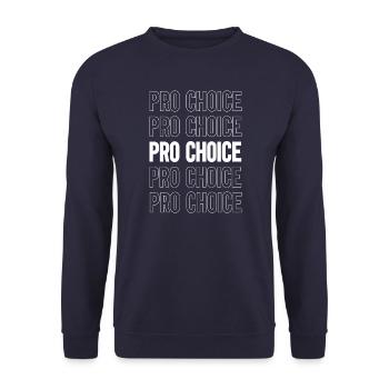 Pro Choice - Unisex Pullover - Navy - Vorne - Alina (178cm) & Michal (187cm)