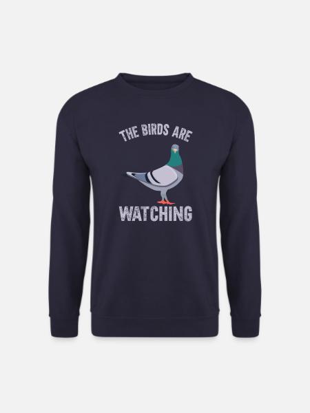 Birds Are Watching - Unisex Sweatshirt - navy