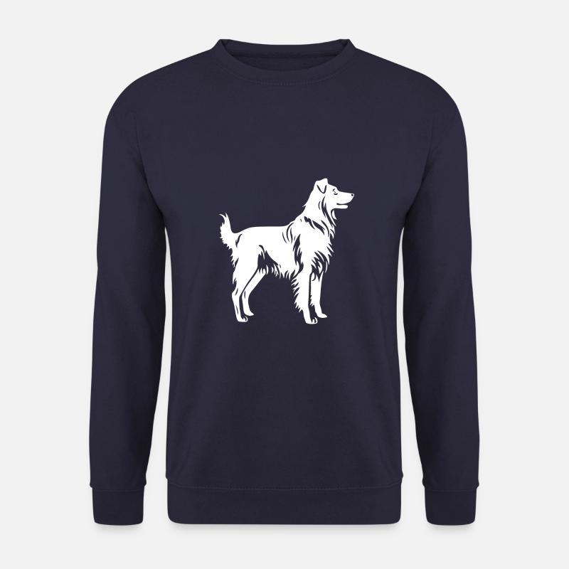 Australian Shepherd Hund Silhouette - Unisex Pullover - Navy