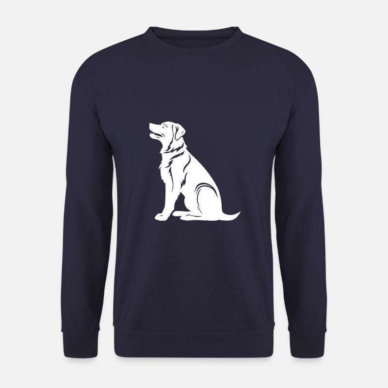 Samoyed Dog Silhouette - Unisex Sweatshirt - navy