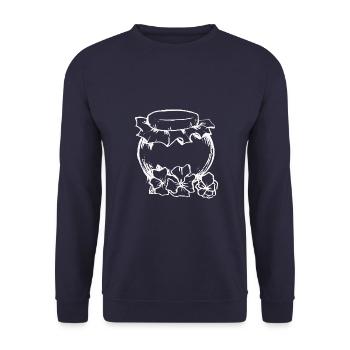 Bee Beekeeper Nature Conservation Honey - Sustainability - Unisex Sweatshirt - navy - Front - Alina (178cm) & Michal (187cm)