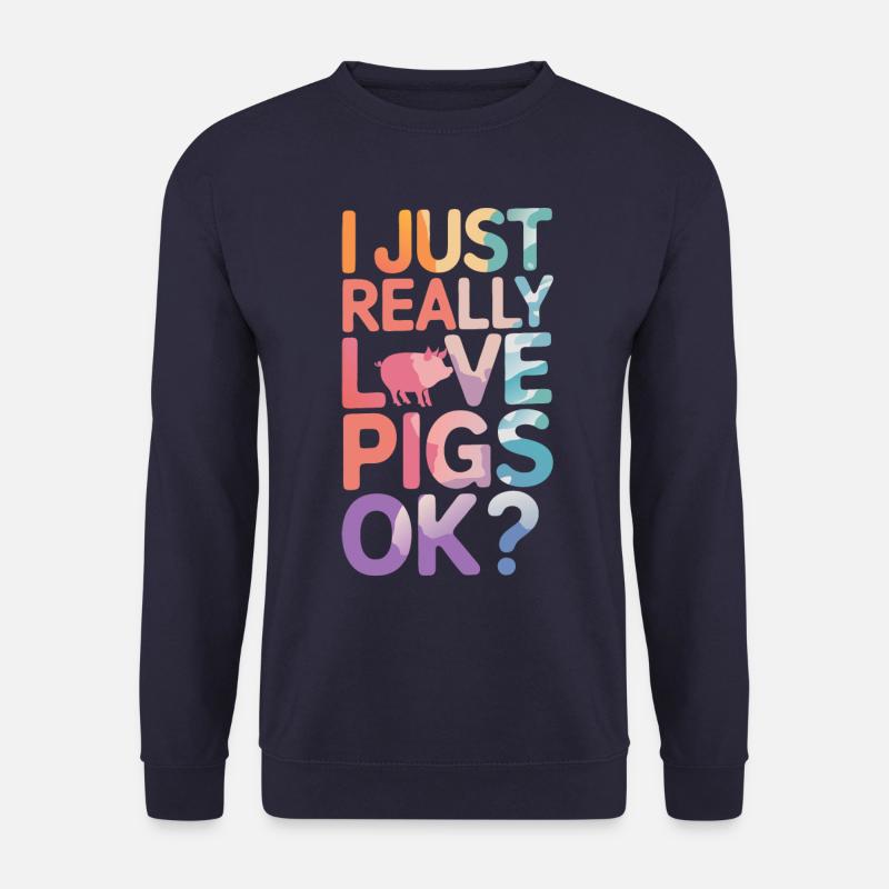 Schwein Tier - Unisex Pullover - Navy