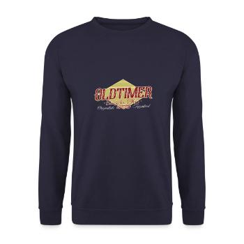 60. Geburtstag Oldtimer Jahrgang Originalteile - Unisex Pullover - Navy - Vorne - Alina (178cm) & Michal (187cm)