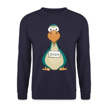 Dodo ausgestorben schrulliger Vogel cool Geschenk - Unisex Pullover - Navy - Vorne - Alina (178cm) & Michal (187cm)